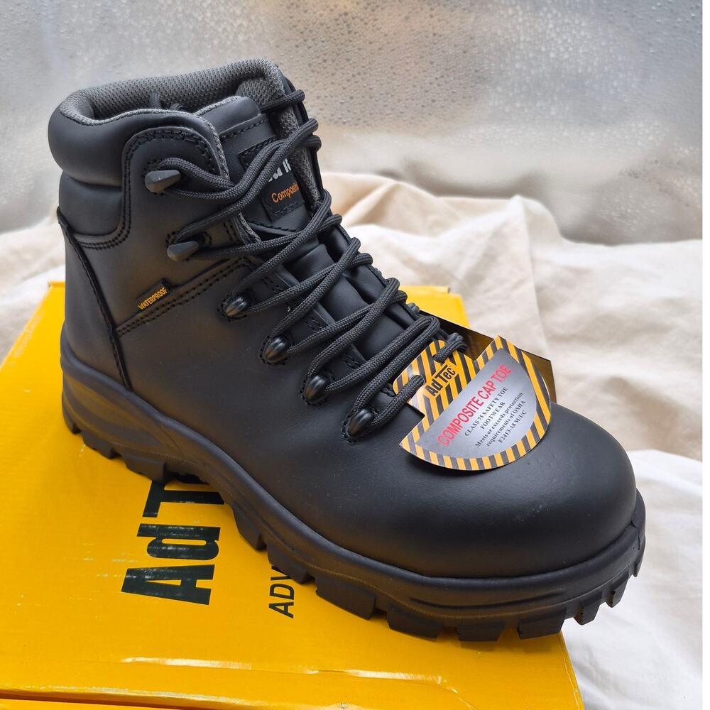 NEW AdTec6" Waterproof Composite Toe Work Boots Model 8903 Women's sz 9